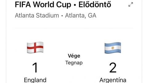 Argentína drámai hajrával búcsúztatta Angliát, Messiék ismét világbajnoki döntőben