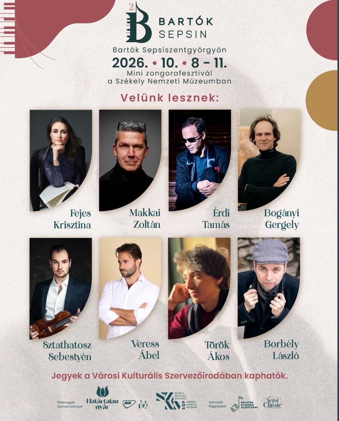 Program - Bartók Napok fesztivál október 8-11-e között